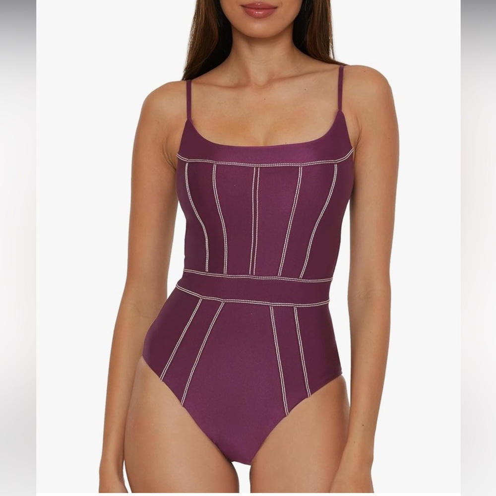 Purple One-Piece Swimsuit